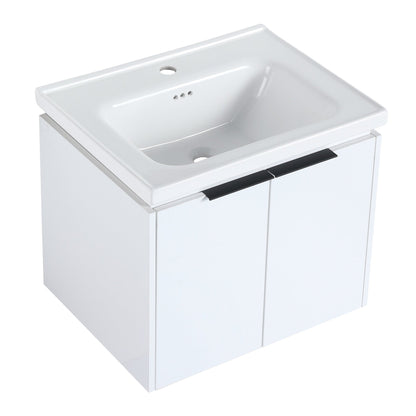 24 Inch Soft Close Doors Bathroom Vanity With Sink, Suitable For Small Bathroom - 1st Choice Furniture Direct