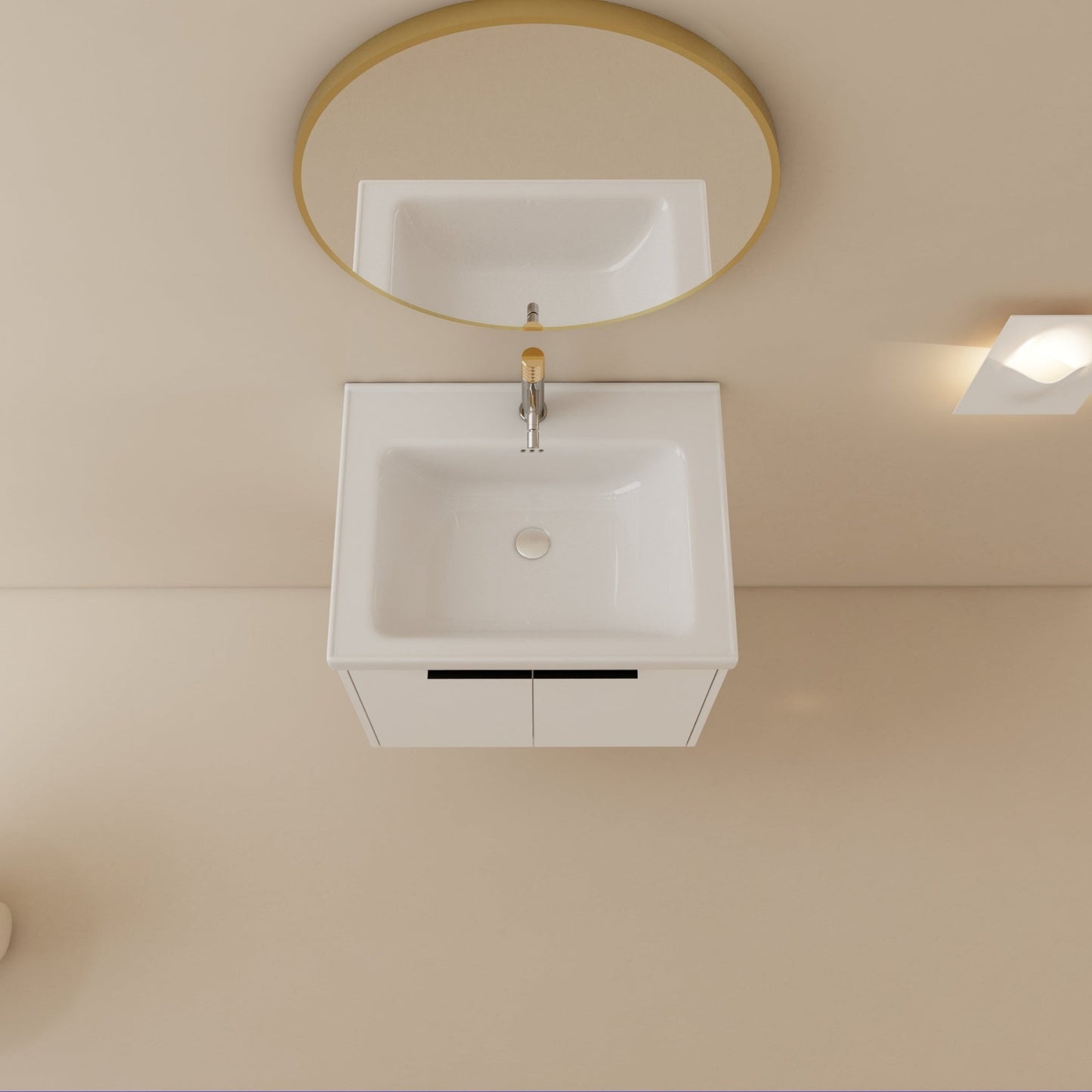 24 Inch Soft Close Doors Bathroom Vanity With Sink, Suitable For Small Bathroom - 1st Choice Furniture Direct