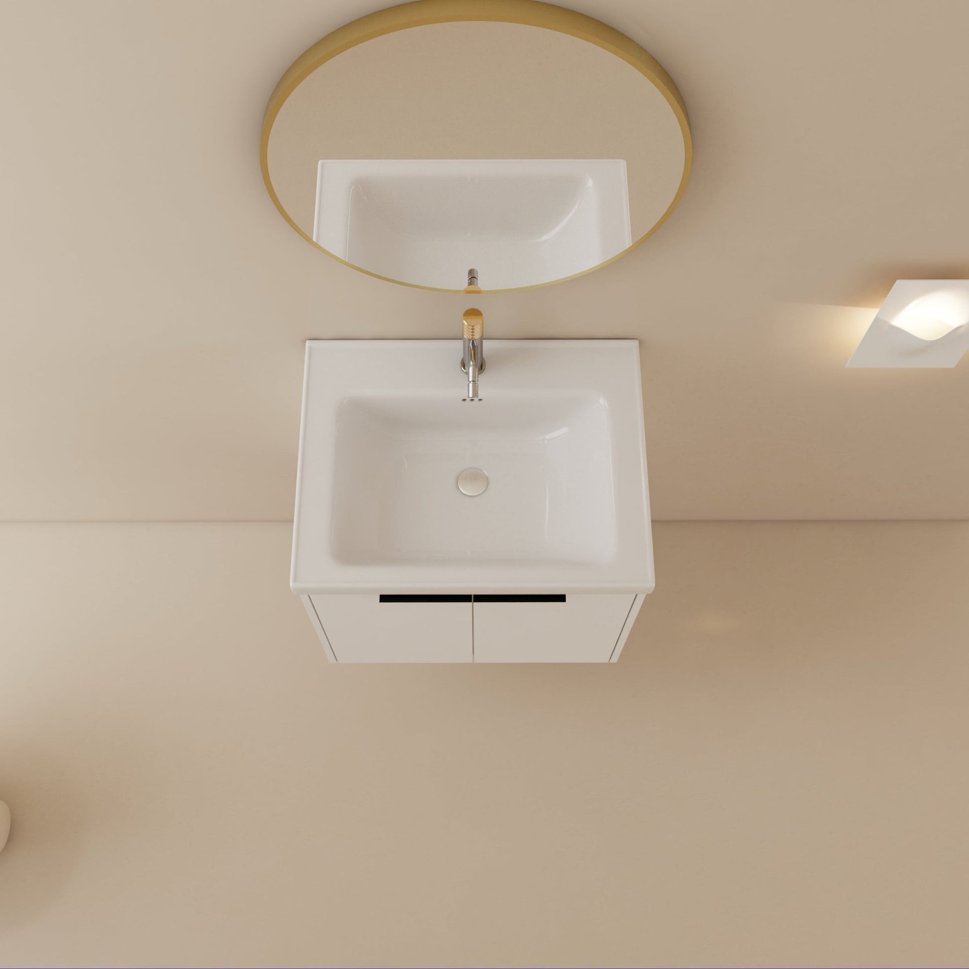 24 Inch Soft Close Doors Bathroom Vanity With Sink, Suitable For Small Bathroom - 1st Choice Furniture Direct