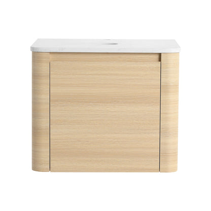 24'' Wall - Mounted Bathroom Vanity & 1 - Soft - Close Door, KD - Packing, Plywood (Vanity Only, Excluding Sink) - 1st Choice Furniture Direct