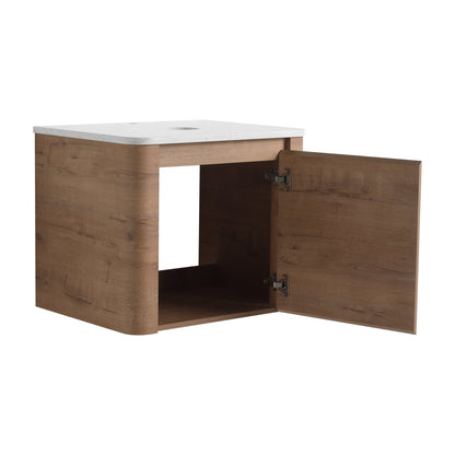 24'' Wall - Mounted Bathroom Vanity & 1 - Soft - Close Door, KD - Packing, Plywood (Vanity Only, Excluding Sink) - 1st Choice Furniture Direct