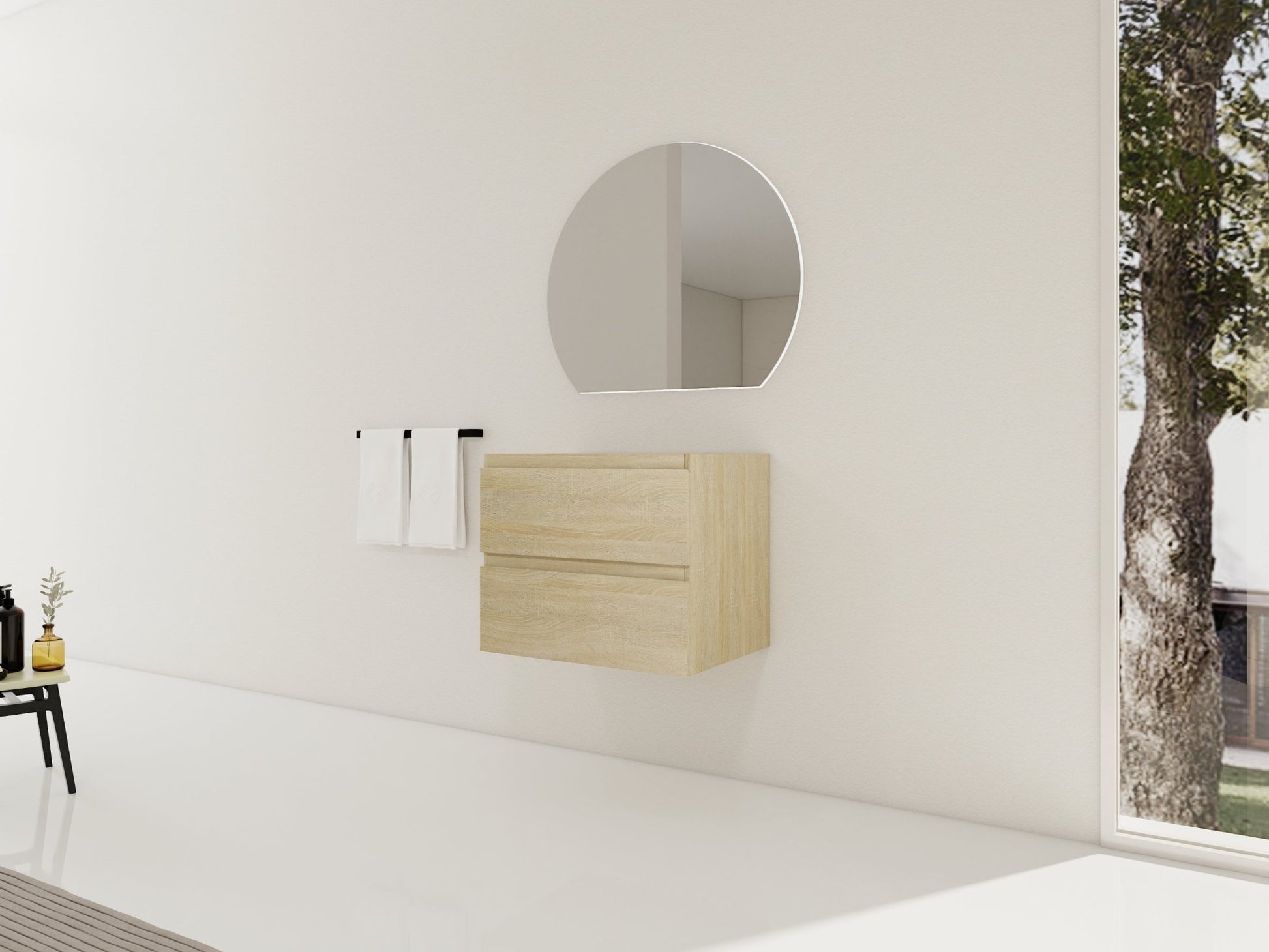 24' Wall - Mounted Bathroom Vanity (Only the Cabinet Body) - BVB01924LTO - 2 - 1st Choice Furniture Direct