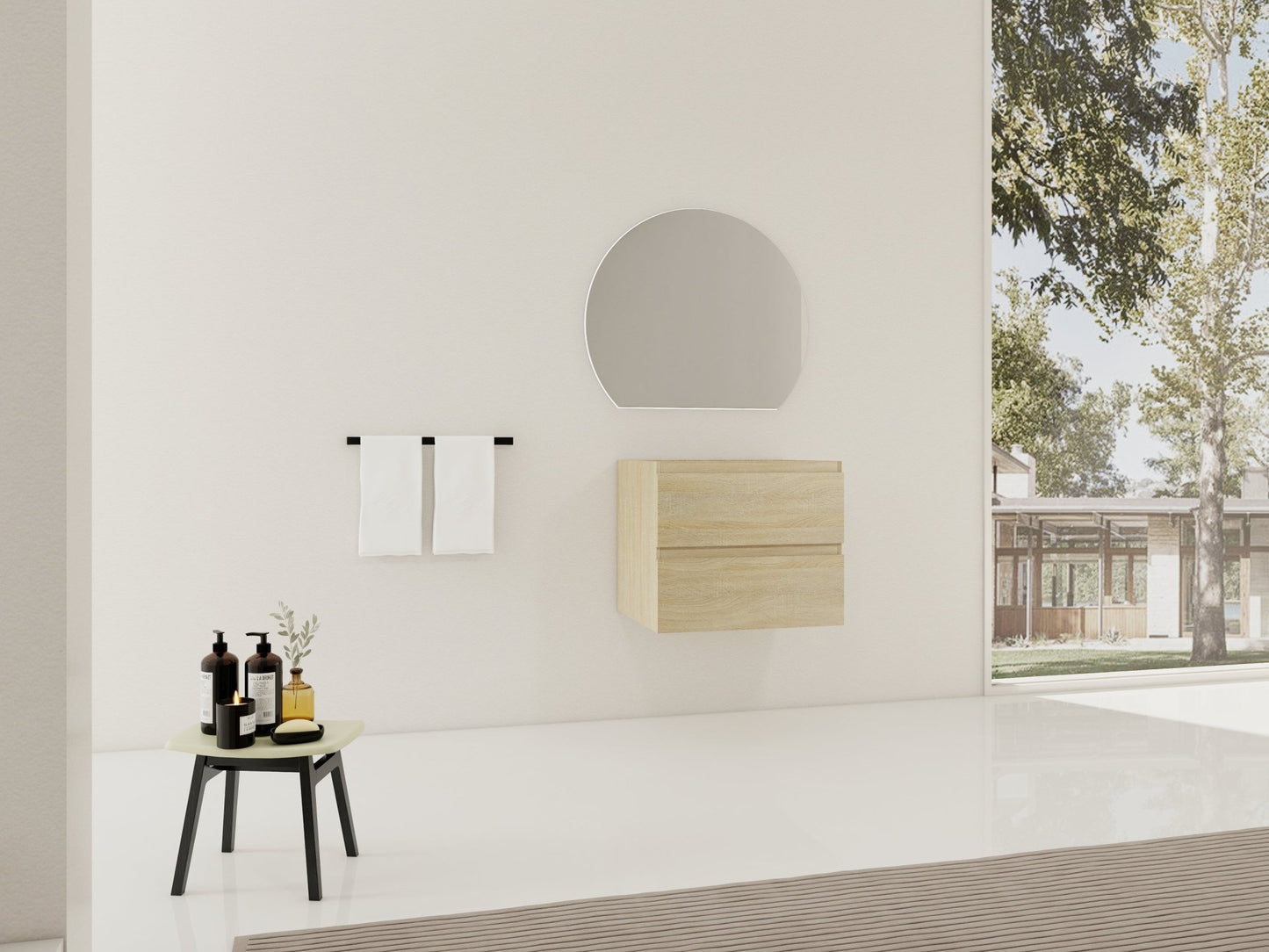 24' Wall - Mounted Bathroom Vanity (Only the Cabinet Body) - BVB01924LTO - 2 - 1st Choice Furniture Direct