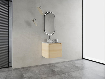 24'' Wall - Mounted Bathroom Vanity With Ceramic Art Sink & 1 - Soft - Close Door, KD - Packing, Plywood - 1st Choice Furniture Direct
