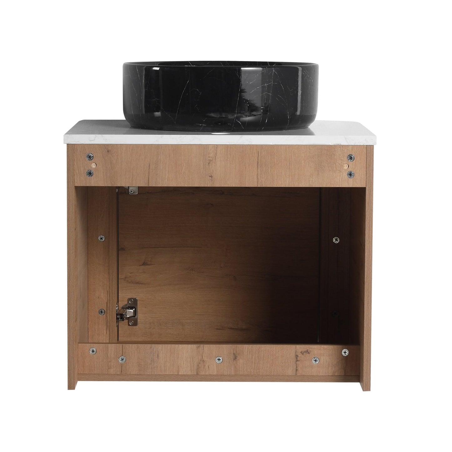 24'' Wall - Mounted Bathroom Vanity With Ceramic Art Sink & 1 - Soft - Close Door, KD - Packing, Plywood - 1st Choice Furniture Direct