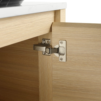 24'' Wall - Mounted Bathroom Vanity With Ceramic Art Sink & 1 - Soft - Close Door, KD - Packing, Plywood - 1st Choice Furniture Direct