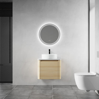 24'' Wall - Mounted Bathroom Vanity With Ceramic Art Sink & 1 - Soft - Close Door, KD - Packing, Plywood - 1st Choice Furniture Direct
