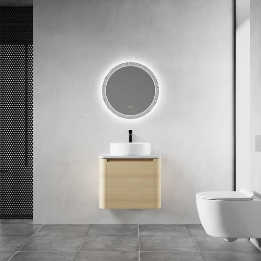 24'' Wall - Mounted Bathroom Vanity With Ceramic Art Sink & 1 - Soft - Close Door, KD - Packing, Plywood - 1st Choice Furniture Direct