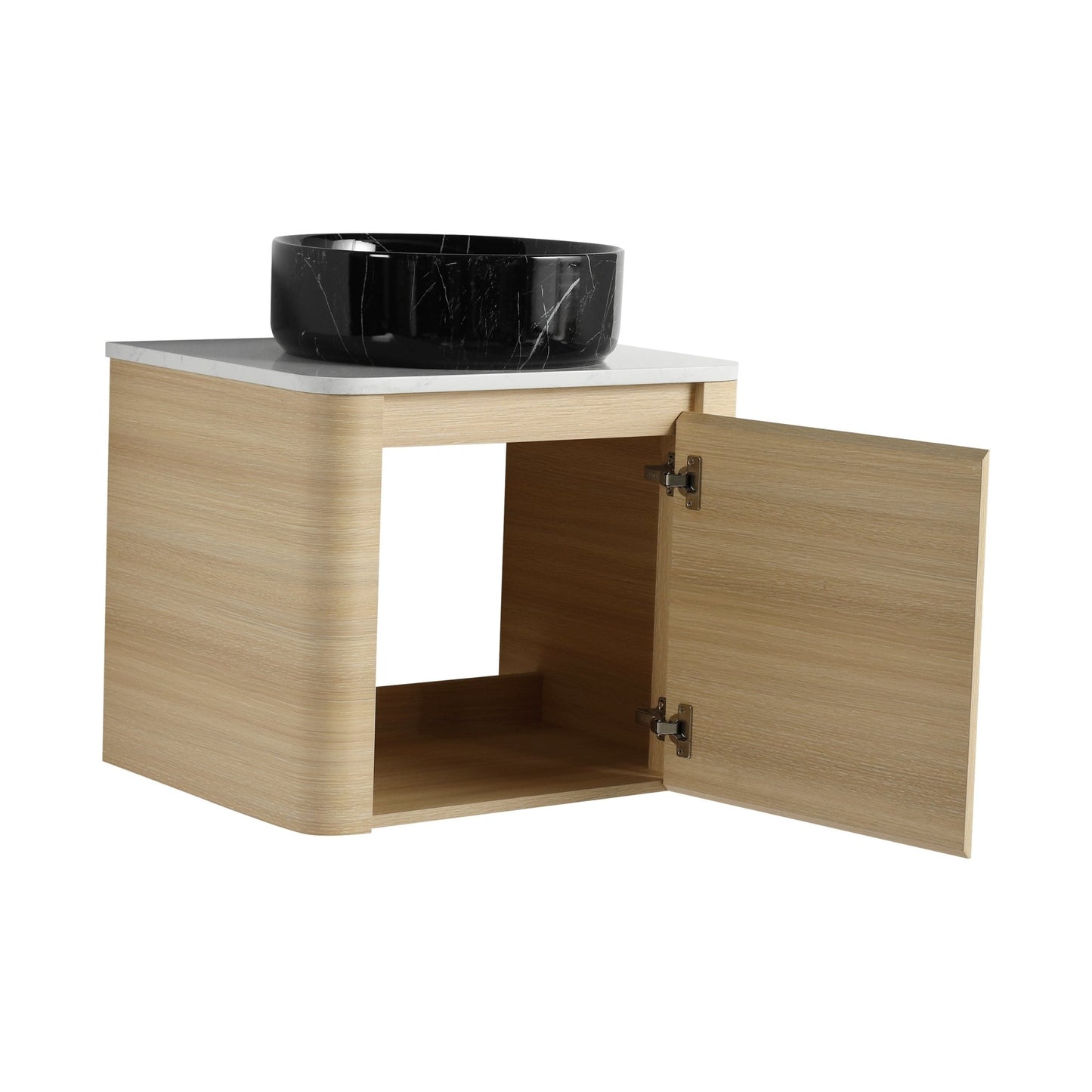 24'' Wall - Mounted Bathroom Vanity With Ceramic Art Sink & 1 - Soft - Close Door, KD - Packing, Plywood - 1st Choice Furniture Direct