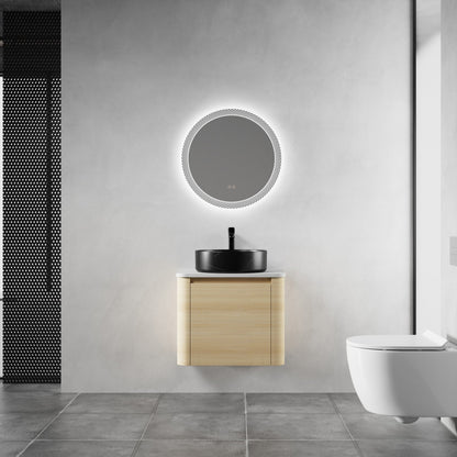 24'' Wall - Mounted Bathroom Vanity With Ceramic Art Sink & 1 - Soft - Close Door, KD - Packing, Plywood - 1st Choice Furniture Direct