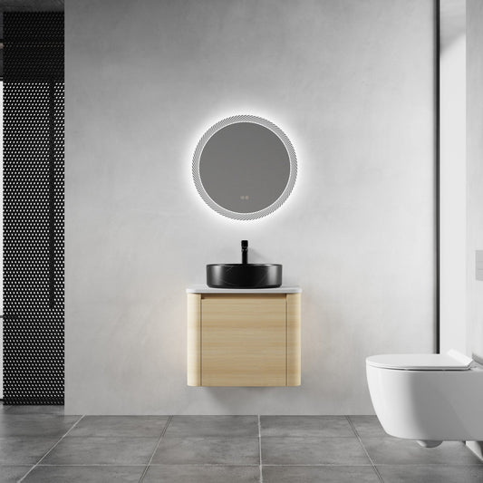 24'' Wall - Mounted Bathroom Vanity With Ceramic Art Sink & 1 - Soft - Close Door, KD - Packing, Plywood - 1st Choice Furniture Direct