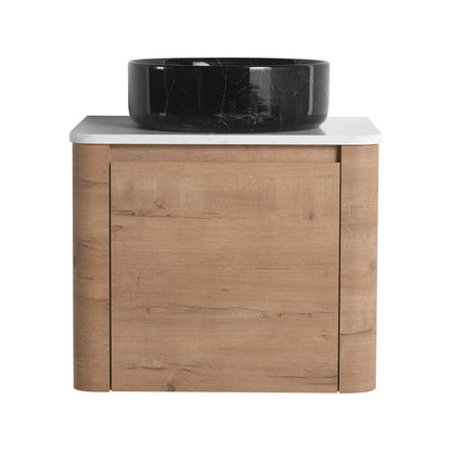 24'' Wall - Mounted Bathroom Vanity With Ceramic Art Sink & 1 - Soft - Close Door, KD - Packing, Plywood - 1st Choice Furniture Direct