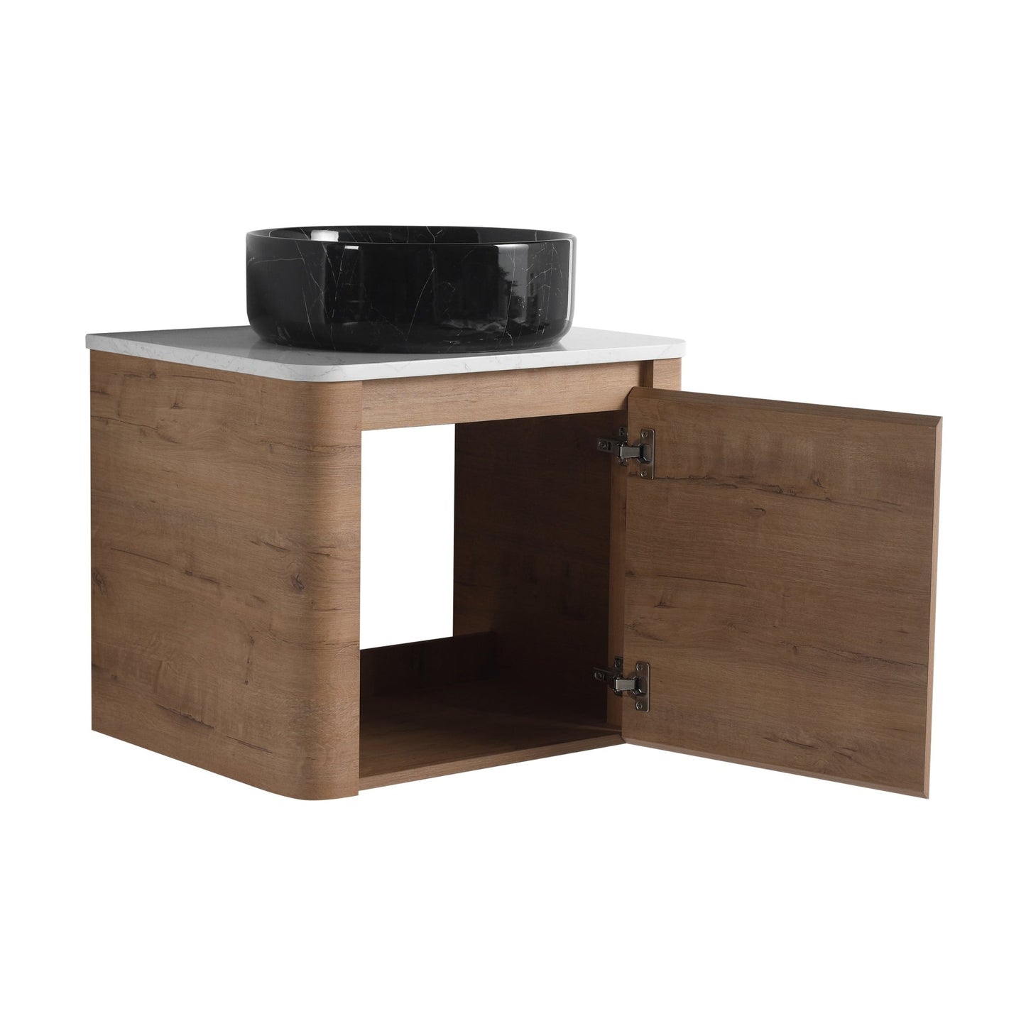 24'' Wall - Mounted Bathroom Vanity With Ceramic Art Sink & 1 - Soft - Close Door, KD - Packing, Plywood - 1st Choice Furniture Direct