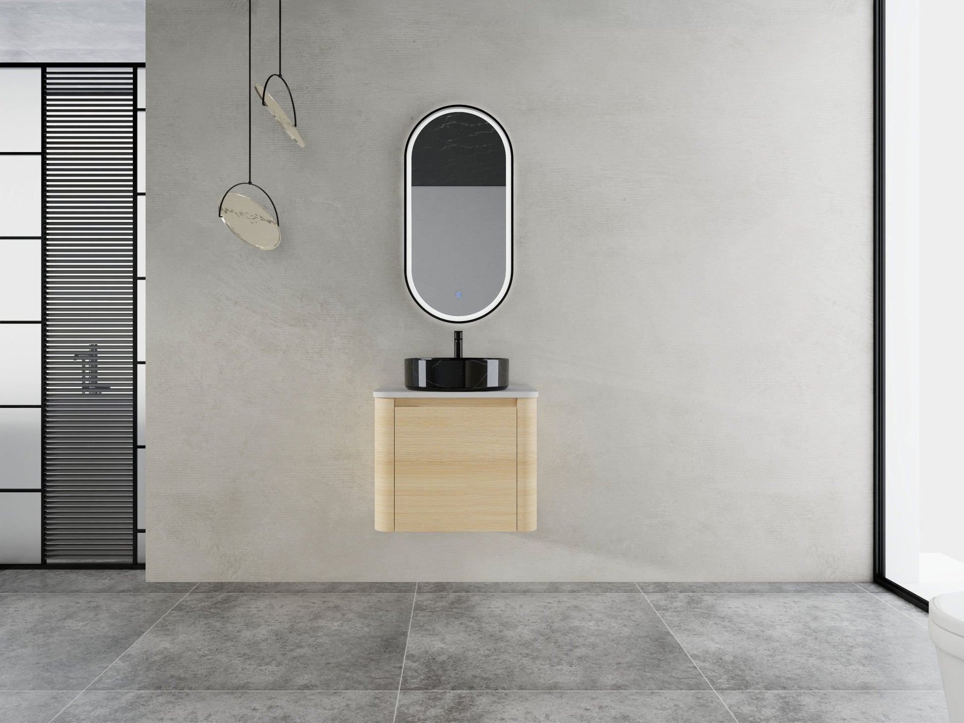 24'' Wall - Mounted Bathroom Vanity With Ceramic Art Sink & 1 - Soft - Close Door, KD - Packing, Plywood - 1st Choice Furniture Direct