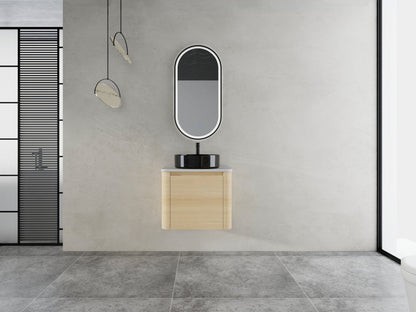 24'' Wall - Mounted Bathroom Vanity With Ceramic Art Sink & 1 - Soft - Close Door, KD - Packing, Plywood - 1st Choice Furniture Direct