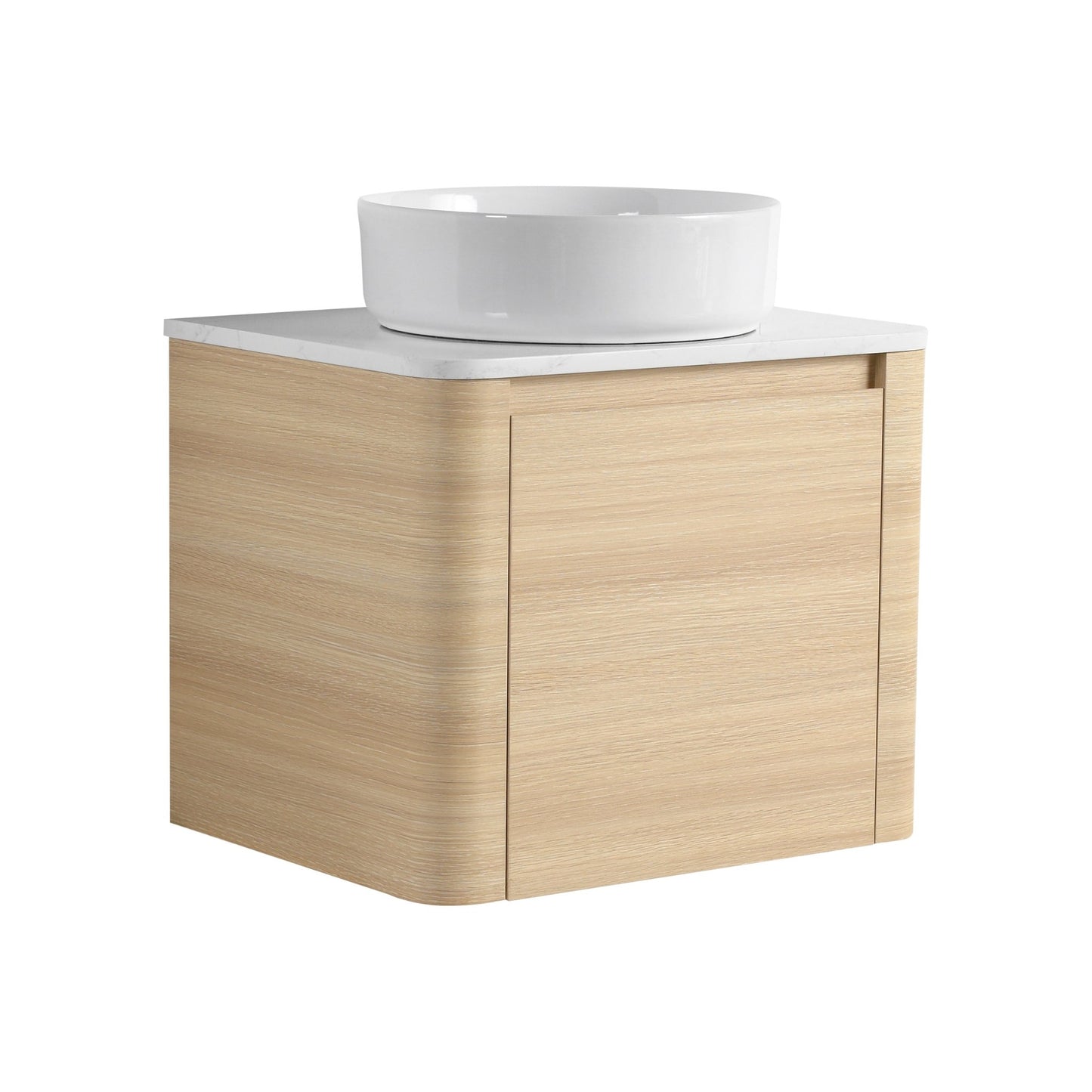 24'' Wall - Mounted Bathroom Vanity With Ceramic Art Sink & 1 - Soft - Close Door, KD - Packing, Plywood - 1st Choice Furniture Direct