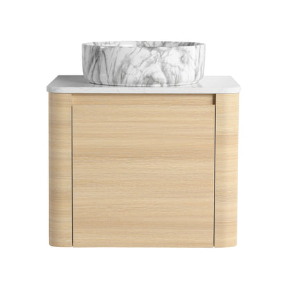 24'' Wall - Mounted Bathroom Vanity With Ceramic Art Sink & 1 - Soft - Close Door, KD - Packing, Plywood - 1st Choice Furniture Direct
