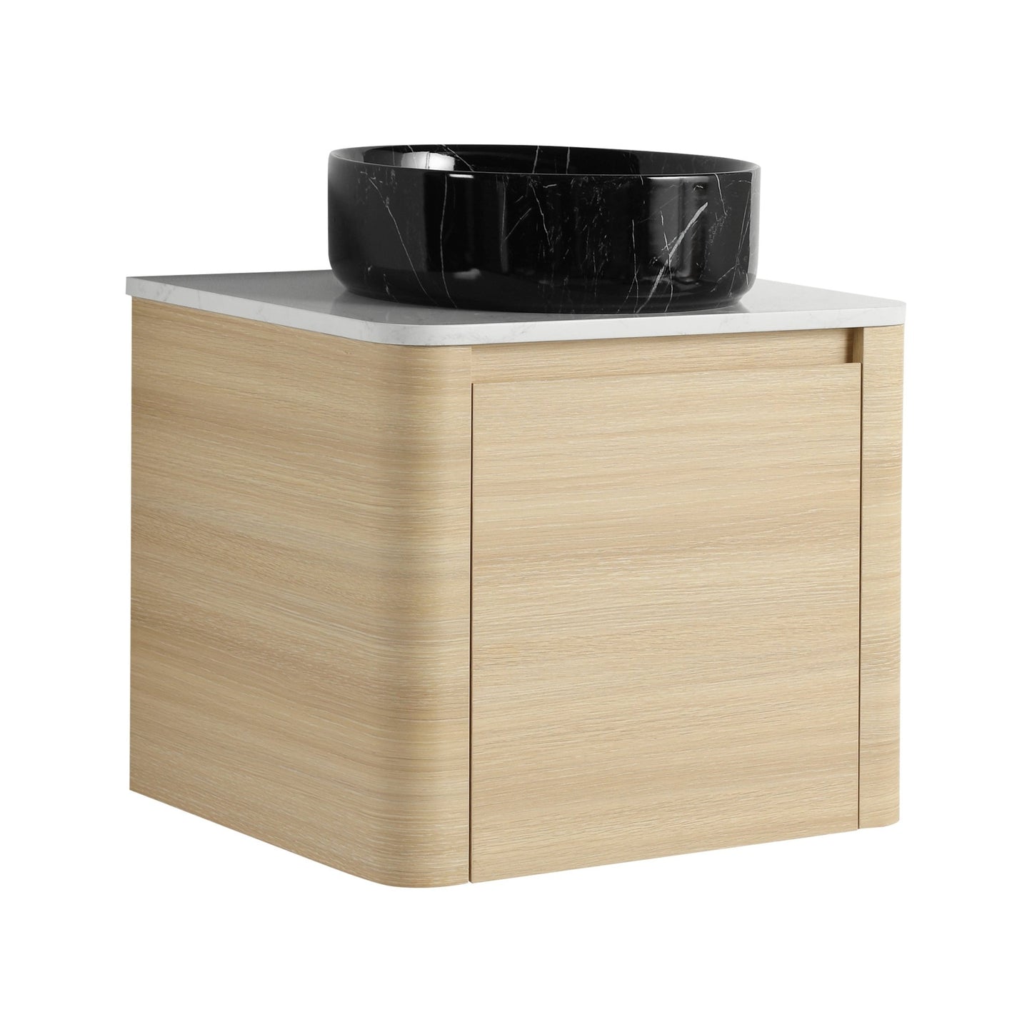 24'' Wall - Mounted Bathroom Vanity With Ceramic Art Sink & 1 - Soft - Close Door, KD - Packing, Plywood - 1st Choice Furniture Direct