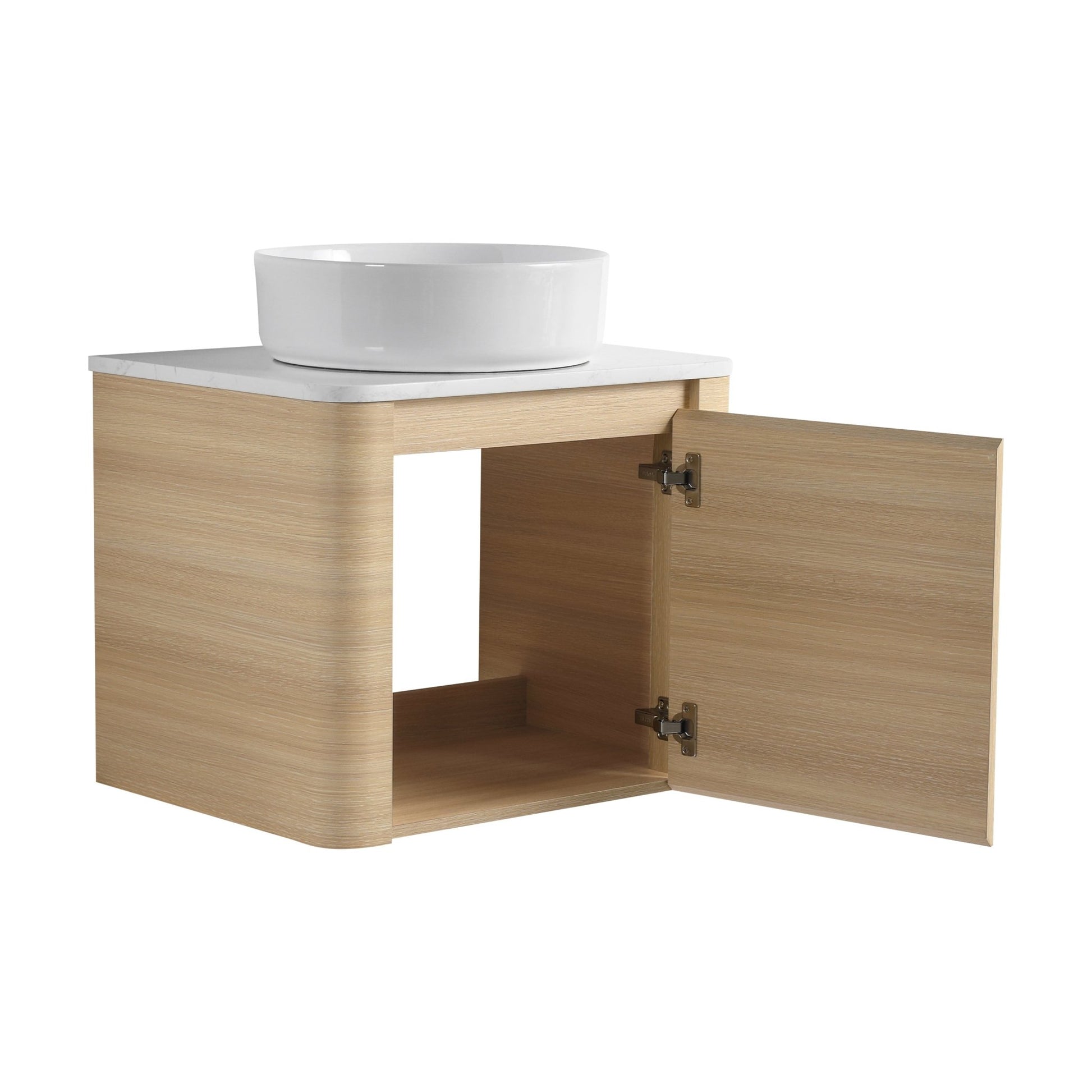 24'' Wall - Mounted Bathroom Vanity With Ceramic Art Sink & 1 - Soft - Close Door, KD - Packing, Plywood - 1st Choice Furniture Direct