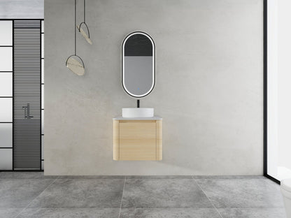 24'' Wall - Mounted Bathroom Vanity With Ceramic Art Sink & 1 - Soft - Close Door, KD - Packing, Plywood - 1st Choice Furniture Direct