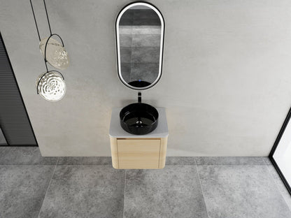 24'' Wall - Mounted Bathroom Vanity With Ceramic Art Sink & 1 - Soft - Close Door, KD - Packing, Plywood - 1st Choice Furniture Direct