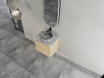 24'' Wall - Mounted Bathroom Vanity With Ceramic Art Sink & 1 - Soft - Close Door, KD - Packing, Plywood - 1st Choice Furniture Direct