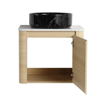 24'' Wall - Mounted Bathroom Vanity With Ceramic Art Sink & 1 - Soft - Close Door, KD - Packing, Plywood - 1st Choice Furniture Direct