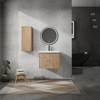 24' Wall - Mounted Bathroom Vanity With Sink and Side Cabinet, Soft Close Doors,00112IMO - 00624IMO Combination Cabinet(KD - Packing) - 1st Choice Furniture Direct