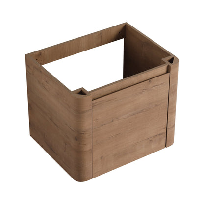 24'' Wall-Mounted Bathroom Vanity with White Ceramic Sink & 1-Soft-Close Door, KD-Packing, Plywood - 1st Choice Furniture Direct