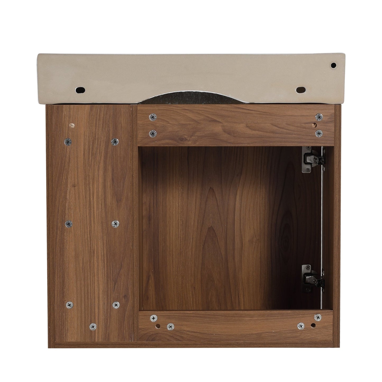 24'' Wall - Mounted Bathroom Vanity with White Ceramic Sink & Soft - Close Door, KD - Packing - 1st Choice Furniture Direct