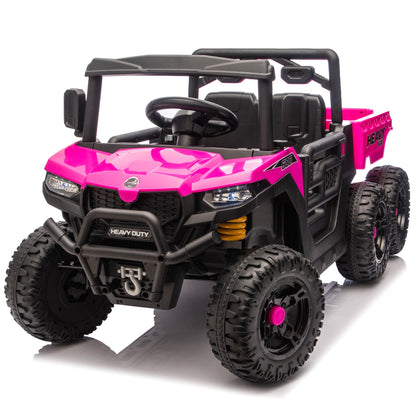 24V 440W Kids Ride On Six - wheel Electric Dump Truck W/ PC 2.4G, 4WD,Upgraded anti - collision bar,Six - wheel Suspension, Bluetooth &with Music and Storie,Speeds 1.86 - 3.41 MPH for Kids Aged 3 - 5 - 1st Choice Furniture Direct