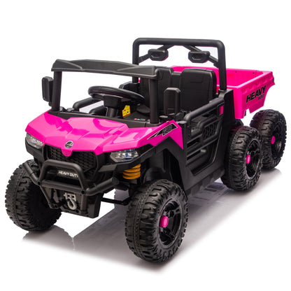 24V 440W Kids Ride On Six - wheel Electric Dump Truck W/ PC 2.4G, 4WD,Upgraded anti - collision bar,Six - wheel Suspension, Bluetooth &with Music and Storie,Speeds 1.86 - 3.41 MPH for Kids Aged 3 - 5 - 1st Choice Furniture Direct