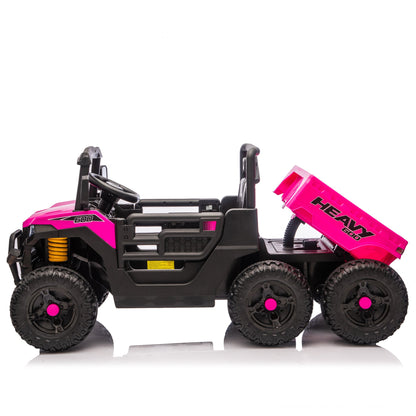 24V 440W Kids Ride On Six - wheel Electric Dump Truck W/ PC 2.4G, 4WD,Upgraded anti - collision bar,Six - wheel Suspension, Bluetooth &with Music and Storie,Speeds 1.86 - 3.41 MPH for Kids Aged 3 - 5 - 1st Choice Furniture Direct