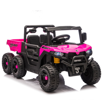 24V 440W Kids Ride On Six - wheel Electric Dump Truck W/ PC 2.4G, 4WD,Upgraded anti - collision bar,Six - wheel Suspension, Bluetooth &with Music and Storie,Speeds 1.86 - 3.41 MPH for Kids Aged 3 - 5 - 1st Choice Furniture Direct