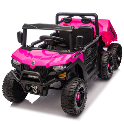 24V 440W Kids Ride On Six - wheel Electric Dump Truck W/ PC 2.4G, 4WD,Upgraded anti - collision bar,Six - wheel Suspension, Bluetooth &with Music and Storie,Speeds 1.86 - 3.41 MPH for Kids Aged 3 - 5 - 1st Choice Furniture Direct
