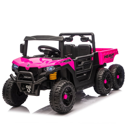 24V 440W Kids Ride On Six - wheel Electric Dump Truck W/ PC 2.4G, 4WD,Upgraded anti - collision bar,Six - wheel Suspension, Bluetooth &with Music and Storie,Speeds 1.86 - 3.41 MPH for Kids Aged 3 - 5 - 1st Choice Furniture Direct