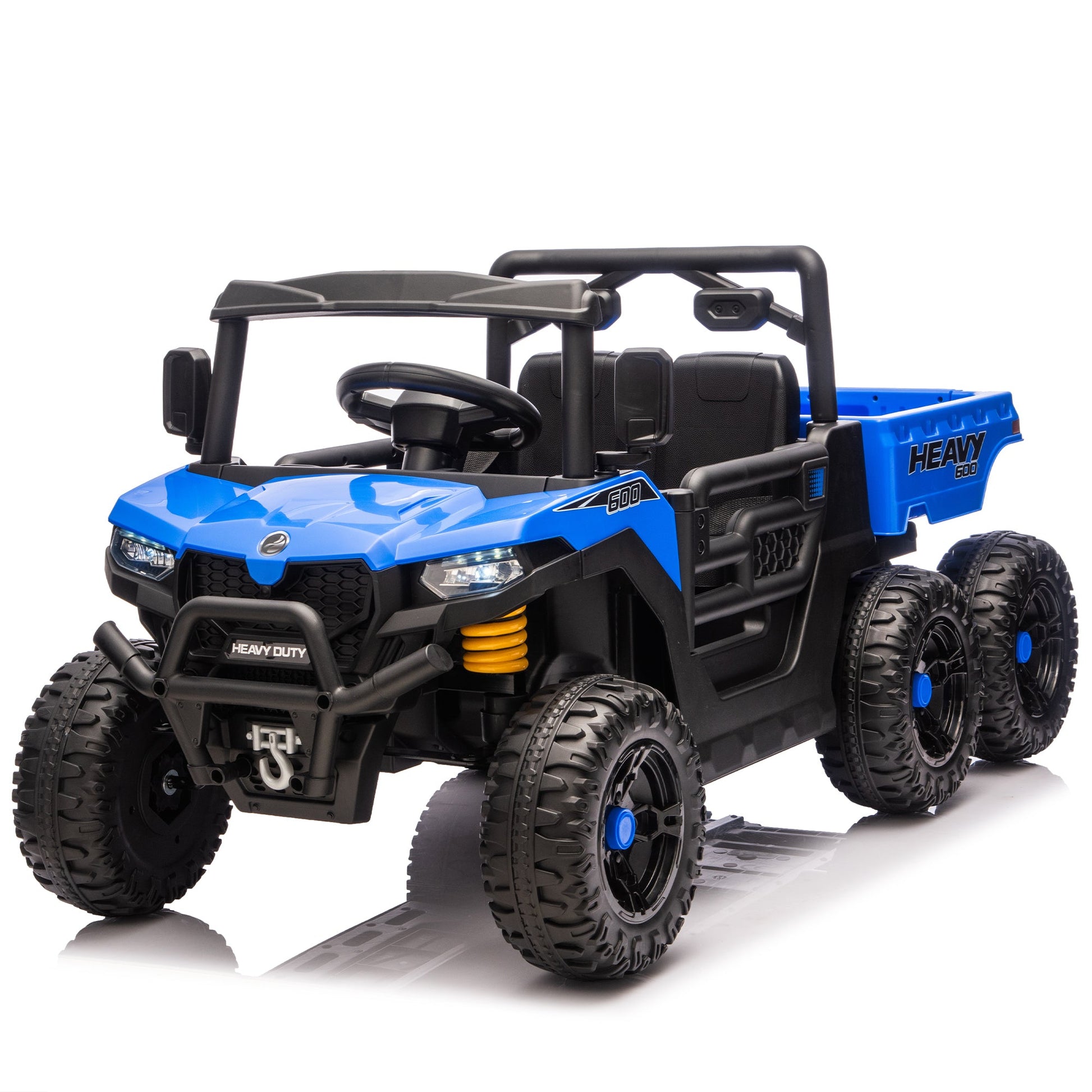 24V Kids Ride On Dump Truck with Remote Control, LED Lights & Electric Rear Bucket - 1st Choice Furniture Direct