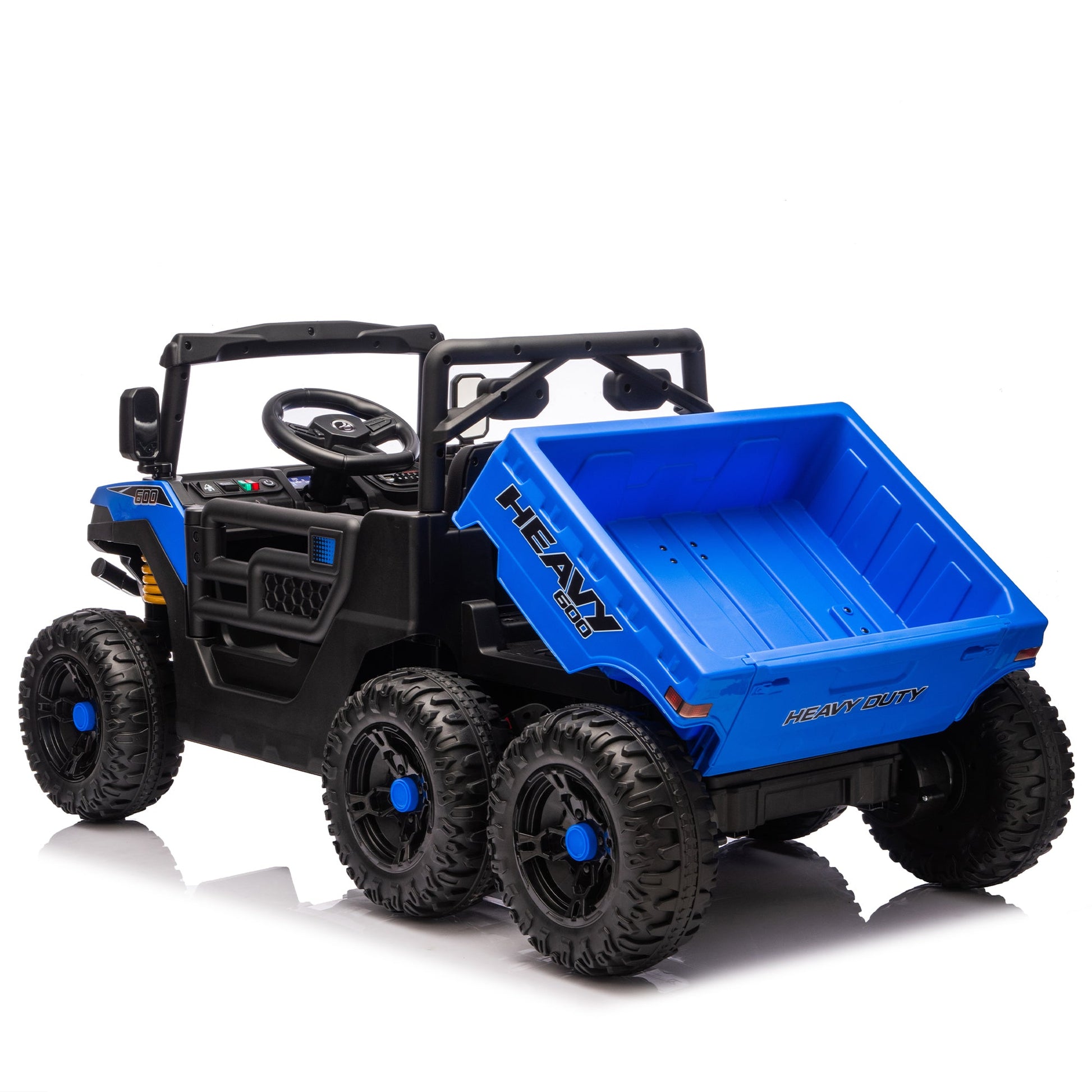 24V Kids Ride On Dump Truck with Remote Control, LED Lights & Electric Rear Bucket - 1st Choice Furniture Direct