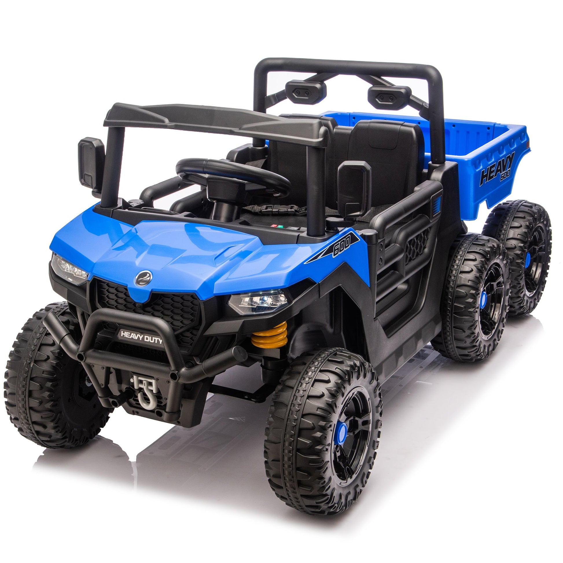 24V Kids Ride On Dump Truck with Remote Control, LED Lights & Electric Rear Bucket - 1st Choice Furniture Direct