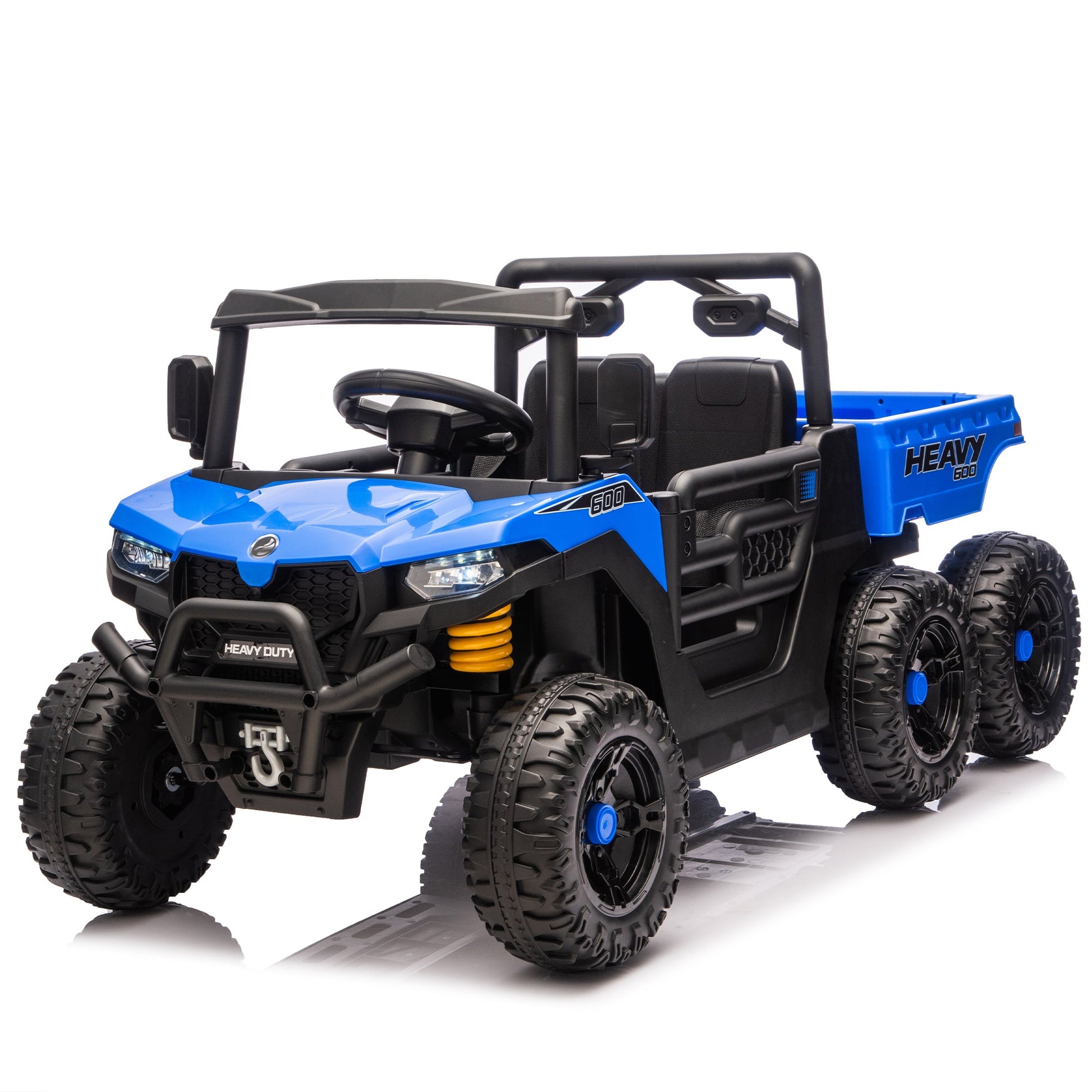 24V Kids Ride On Dump Truck with Remote Control, LED Lights & Electric Rear Bucket - 1st Choice Furniture Direct