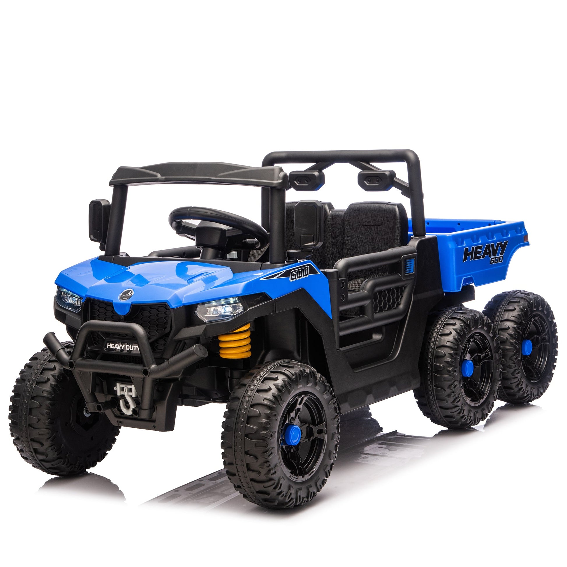 24V Kids Ride On Dump Truck with Remote Control, LED Lights & Electric Rear Bucket - 1st Choice Furniture Direct