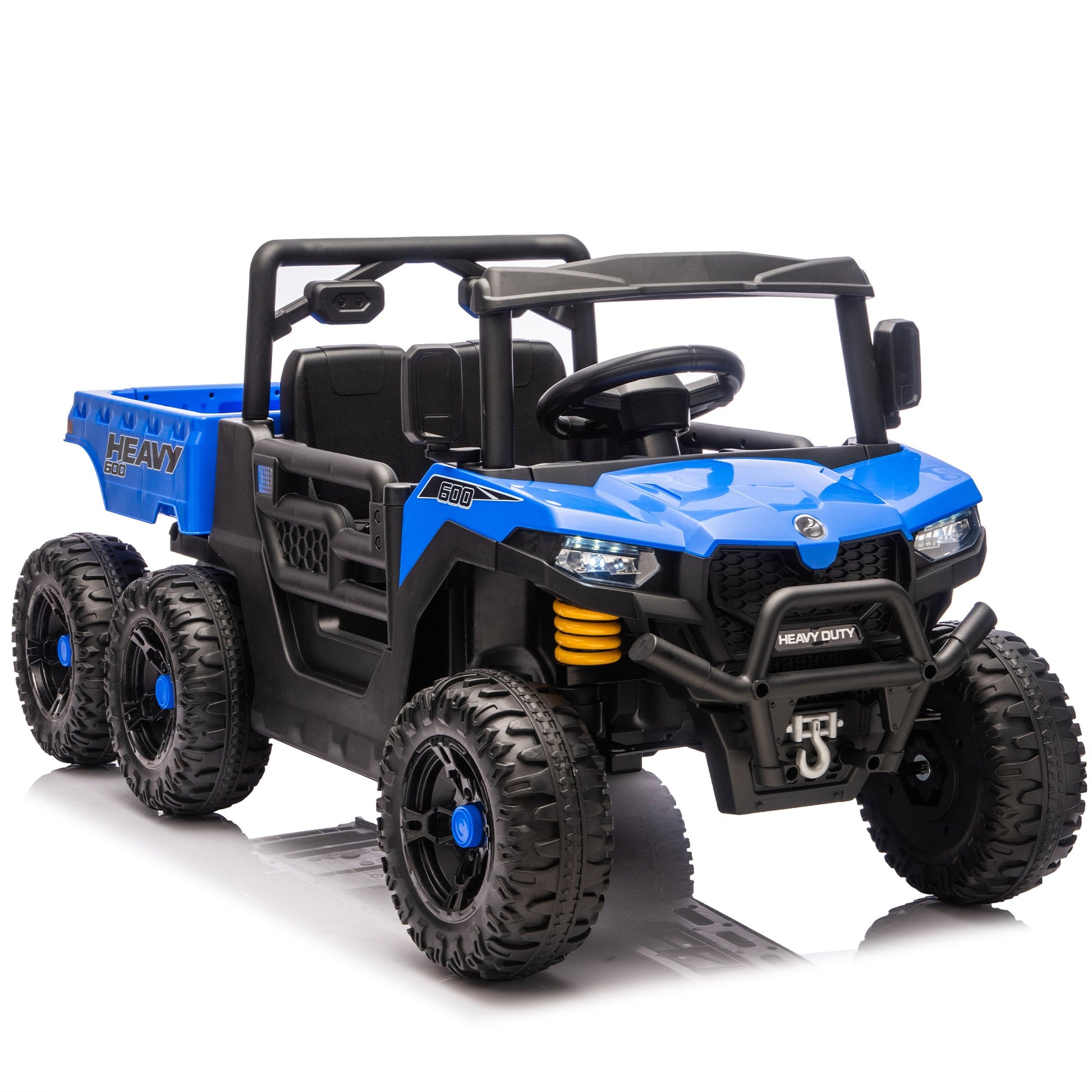 24V Kids Ride On Dump Truck with Remote Control, LED Lights & Electric Rear Bucket - 1st Choice Furniture Direct