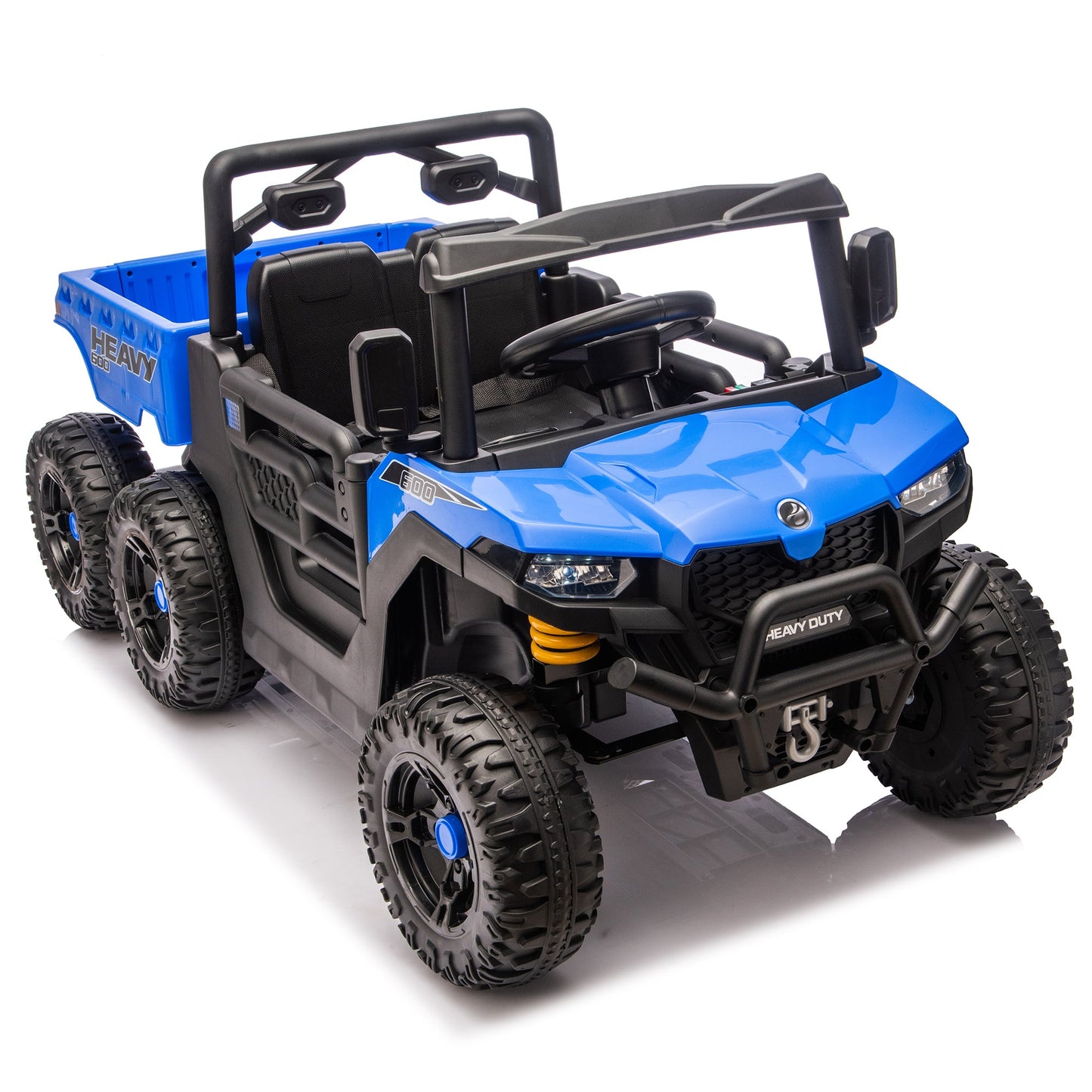 24V Kids Ride On Dump Truck with Remote Control, LED Lights & Electric Rear Bucket - 1st Choice Furniture Direct