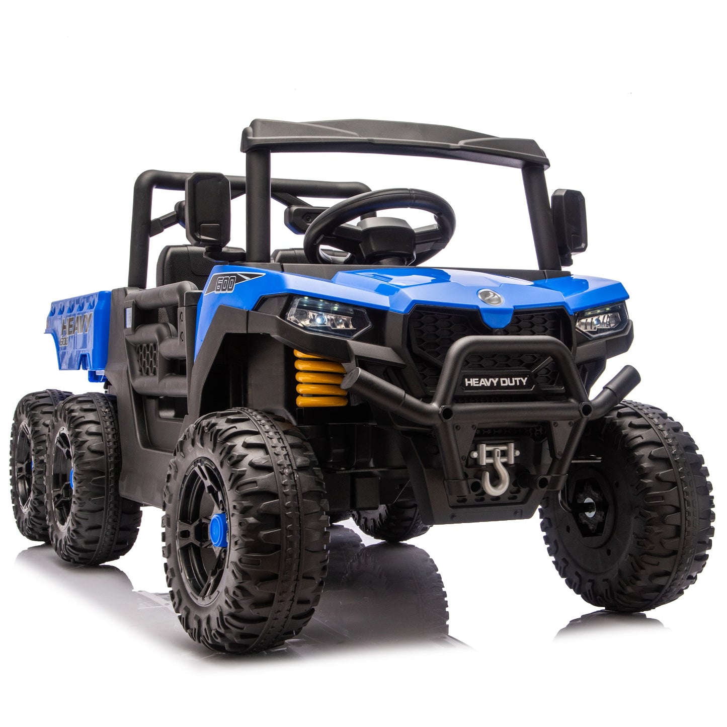 24V Kids Ride On Dump Truck with Remote Control, LED Lights & Electric Rear Bucket - 1st Choice Furniture Direct