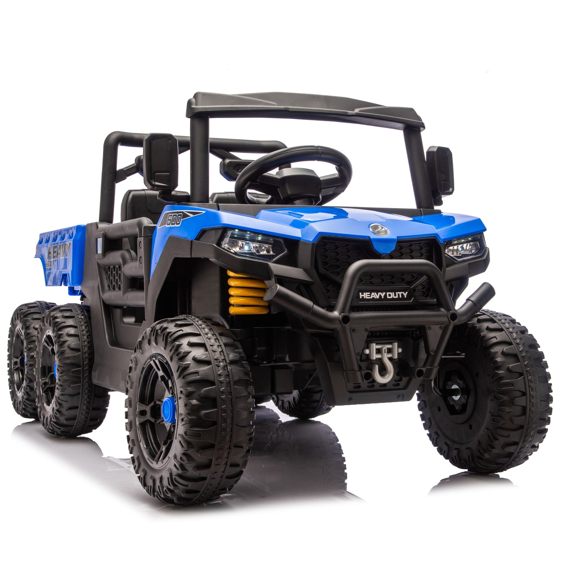 24V Kids Ride On Dump Truck with Remote Control, LED Lights & Electric Rear Bucket - 1st Choice Furniture Direct