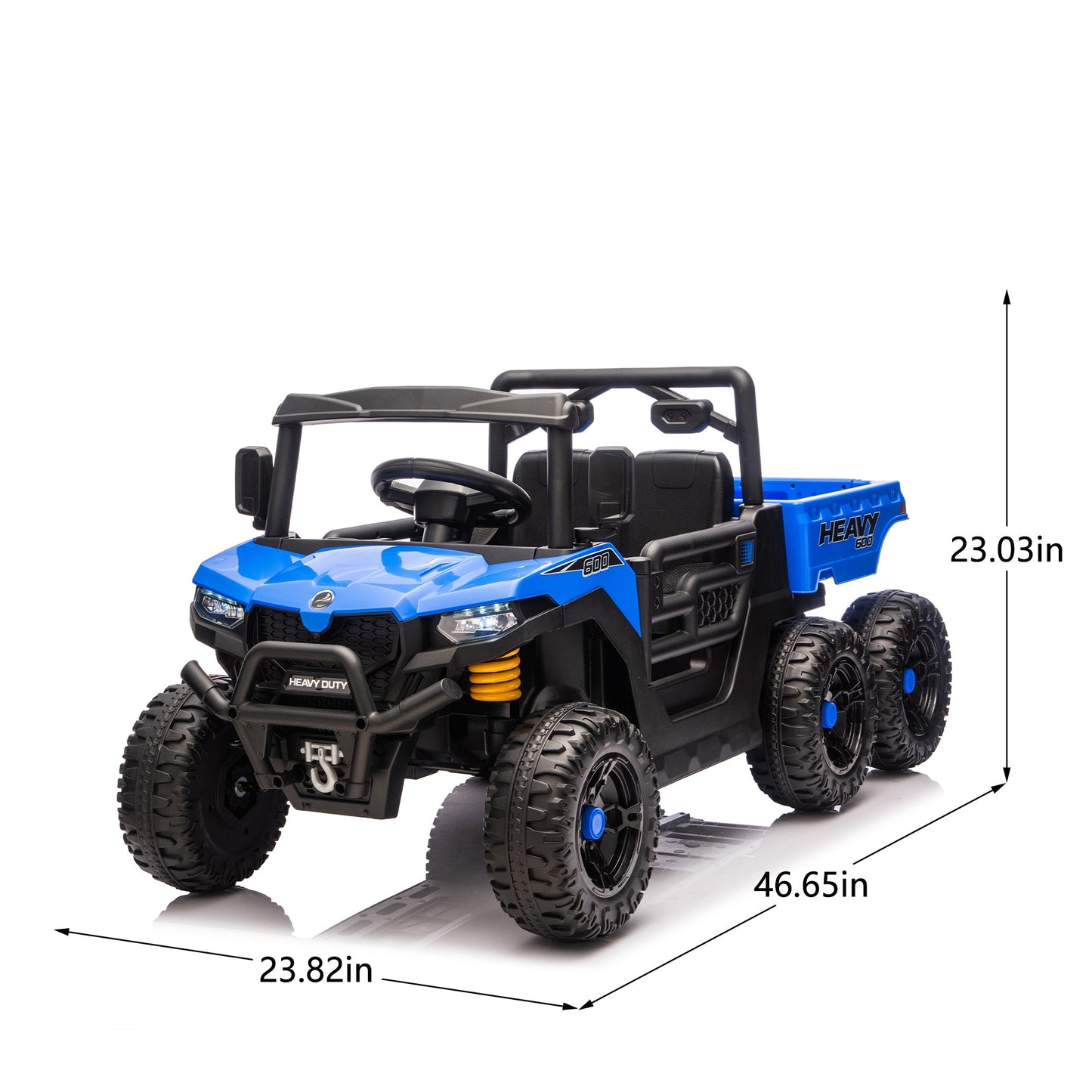 24V Kids Ride On Dump Truck with Remote Control, LED Lights & Electric Rear Bucket - 1st Choice Furniture Direct