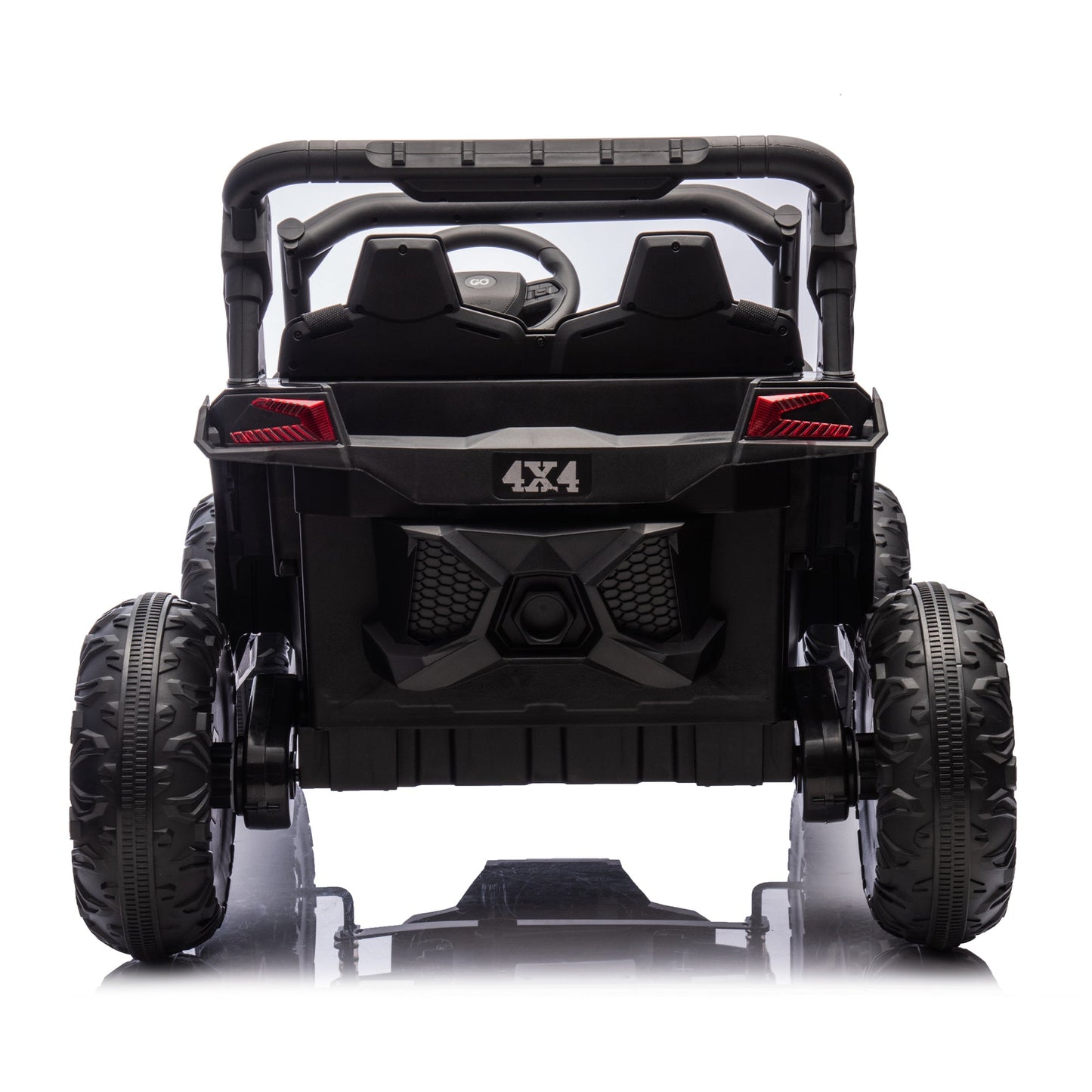 24V Two - Seater Kids Ride On UTV W/Parents Remote Control,Four - Wheel Suspension,Slow Start,Large wheel design,Anti - collision bar,Storage space,Music,USB,Bluetooth,Volume control,LED lights for Kids 3+. - 1st Choice Furniture Direct