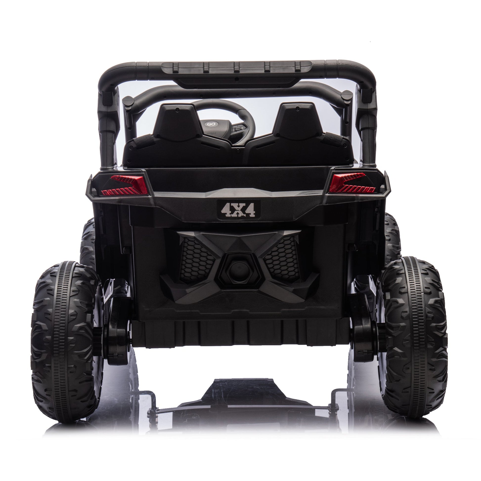 24V Two - Seater Kids Ride On UTV W/Parents Remote Control,Four - Wheel Suspension,Slow Start,Large wheel design,Anti - collision bar,Storage space,Music,USB,Bluetooth,Volume control,LED lights for Kids 3+. - 1st Choice Furniture Direct