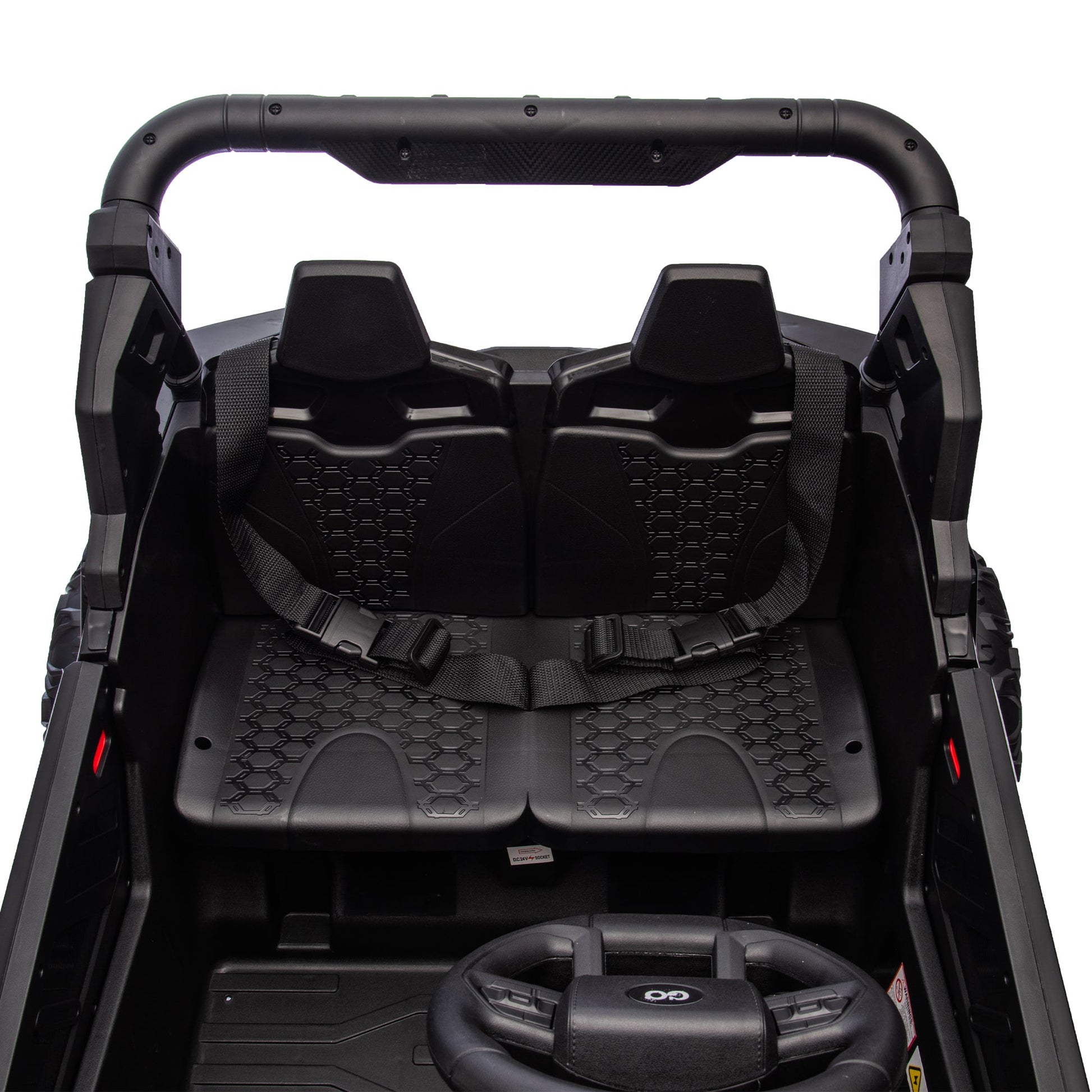 24V Two - Seater Kids Ride On UTV W/Parents Remote Control,Four - Wheel Suspension,Slow Start,Large wheel design,Anti - collision bar,Storage space,Music,USB,Bluetooth,Volume control,LED lights for Kids 3+. - 1st Choice Furniture Direct