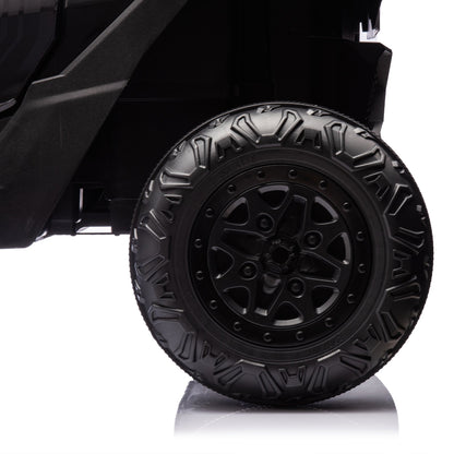 24V Two - Seater Kids Ride On UTV W/Parents Remote Control,Four - Wheel Suspension,Slow Start,Large wheel design,Anti - collision bar,Storage space,Music,USB,Bluetooth,Volume control,LED lights for Kids 3+. - 1st Choice Furniture Direct